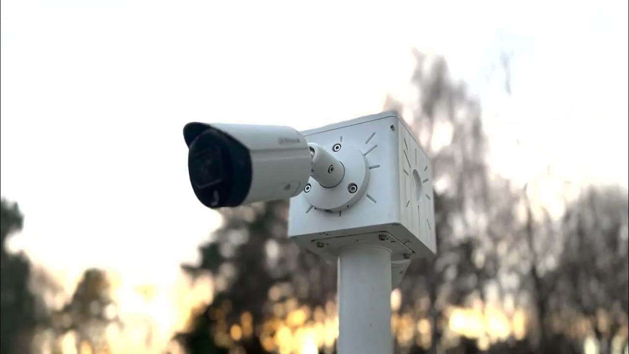 Камера на тестовой установке BOXFORCAM на фоне заката
