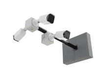 Кронштейн с выносом от стены: монтажная коробка BOXFORCAM™ ставится в любом месте трубы